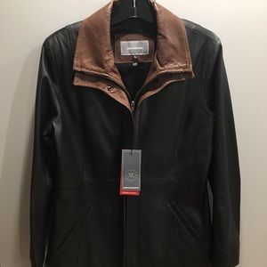 Johnson & Murphy leather Coat